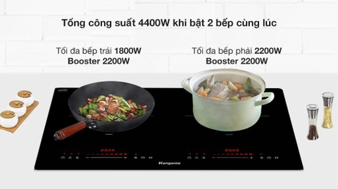 ✨ Bếp từ đôi lắp âm Kangaroo KGIC44D1C