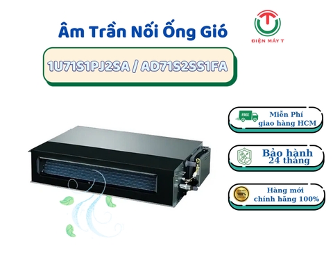 Điều Hòa AQUA Âm Trần Nối Ống Gió Inverter 1U71S1PJ2SA / AD71S2SS1FA