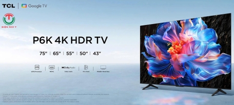 Google Tivi TCL AI 4K 75 inch 75P6K