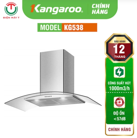 Máy hút mùi kính cong Kangaroo KG538