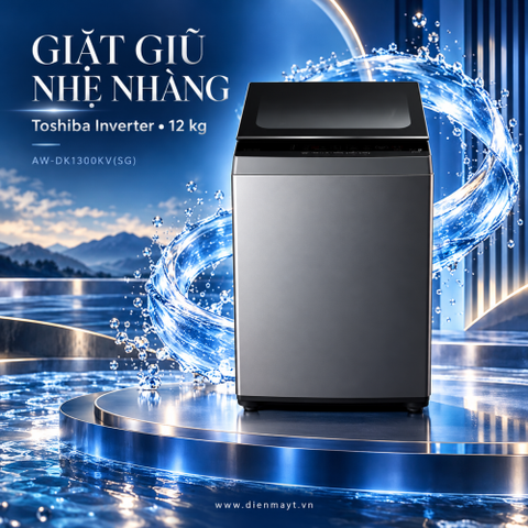 Máy giặt Toshiba Inverter 12kg AW-DK1300KV(SG)