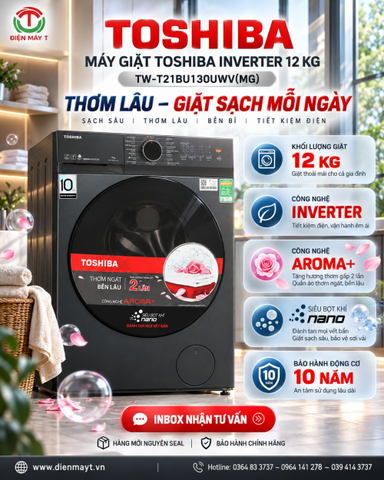 Máy giặt Toshiba Inverter 12 kg TW-T21BU130UWV(MG)