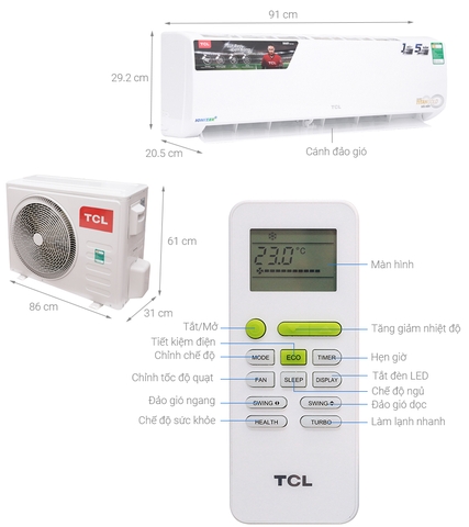 Máy lạnh TCL 2 HP TAC-N18CS/XA21