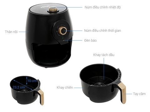 Nồi chiên không dầu Ferroli FAF-5.0M3 5 lít