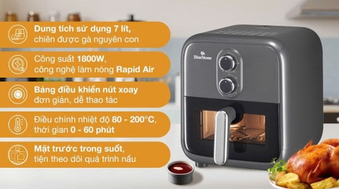 Nồi chiên không dầu BlueStone 7 lít AFB-5858