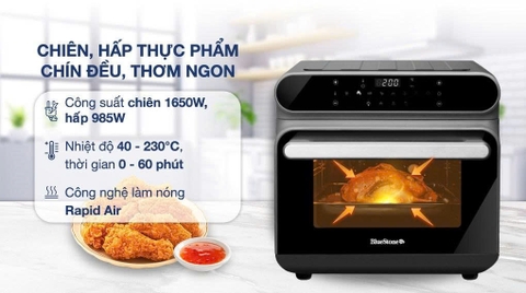 Lò chiên không dầu hơi nước BlueStone 24 lít AFB-5895