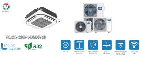 Máy lạnh Âm trần Inverter AUX 30.000btu ALCA-C30/4DR3QAB