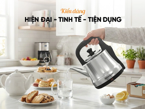 Ấm siêu tốc inox 5 lít Sunhouse SHD1403