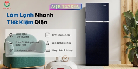 Tủ lạnh ngăn đông trên  228 lít AQR-T278FA(SC)