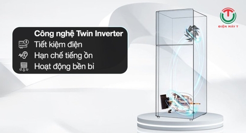 Tủ lạnh Aqua Inverter 298 lít AQR-T380FA(WGB)