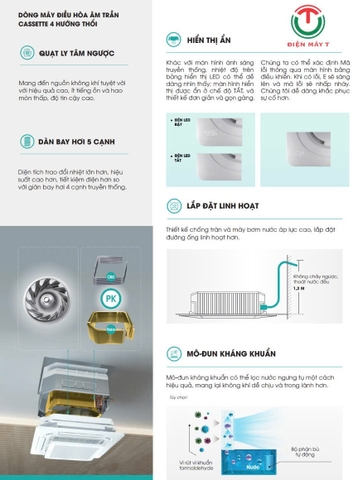 Máy lạnh âm trần Hisense 37.400 btu  AUC-36CR4RDKA