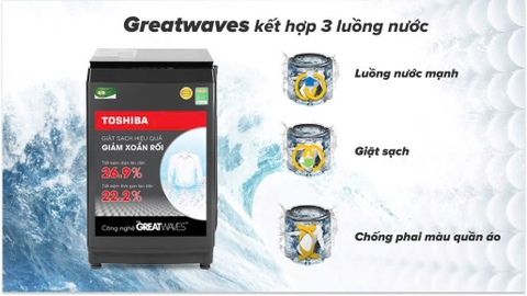 Máy giặt Toshiba Inverter 9.0 kg AW-DK1000FV(KK)