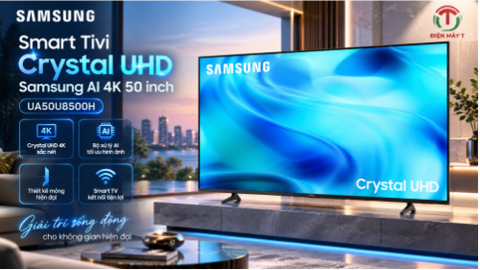 Smart Tivi Crystal UHD Samsung AI 4K 50 inch UA50U8500H