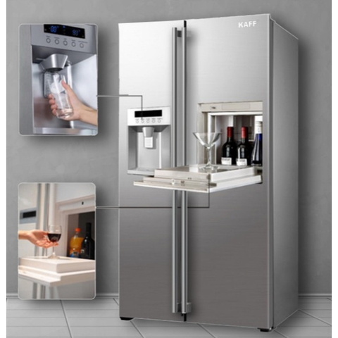 Tủ lạnh Side By Side 2 cánh Kaff 573L KF-BCD606MBR