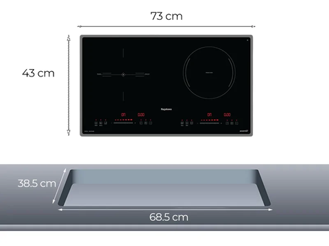 Bếp đôi điện từ hồng ngoại Nagakawa NK2F02MB