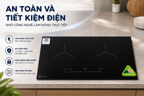 Bếp từ đôi âm Electrolux ​EHI7266BF 5000W