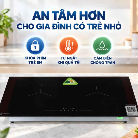 Bếp từ đôi âm Electrolux ​EHI8278BF 5200W