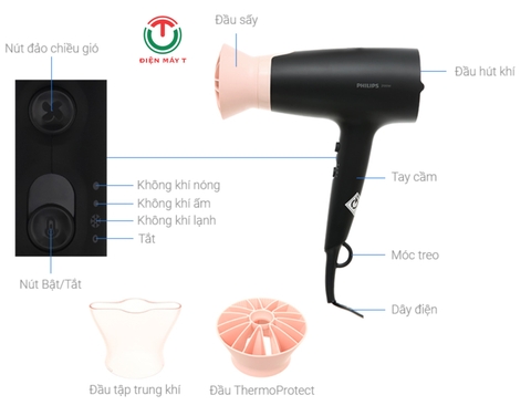 Máy sấy tóc 2100W Philips BHD350/10