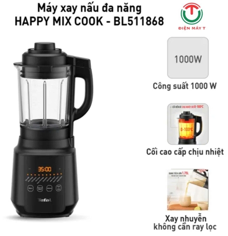 Máy xay sinh tố và sữa hạt Tefal BL511868