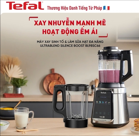 Máy làm sữa hạt, xay nấu đa năng chống ồn Tefal BL98SC66