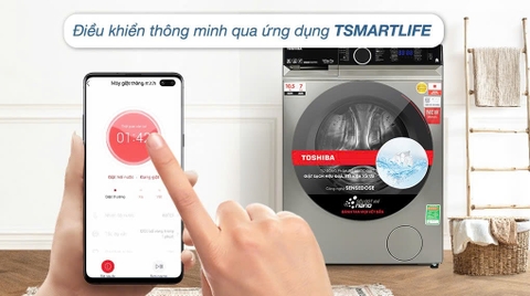 Máy giặt sấy Toshiba Inverter TWD-BM115GF4V(SK)  - Giặt 10.5 kg - Sấy 7 kg