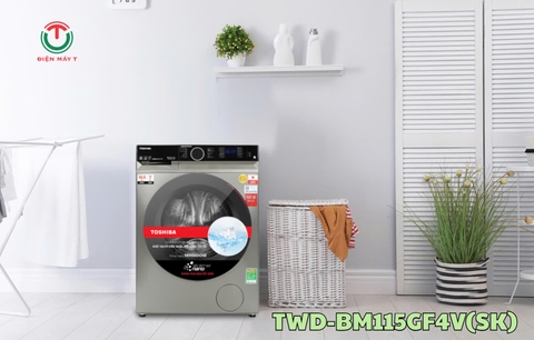 Máy giặt sấy Toshiba Inverter TWD-BM115GF4V(SK)  - Giặt 10.5 kg - Sấy 7 kg