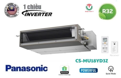 Dàn lạnh âm trần nối ống gió Multi Panasonic Inverter CS-MU18YD3Z (1 Chiều 17.100 BTU)