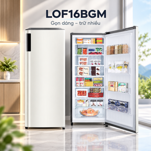Tủ đông đứng LG 165 lít 1 cửa LOF16BGM