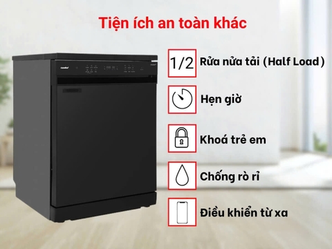 Máy rửa chén thông minh COMFEE CDWEF1401HB-W-VN