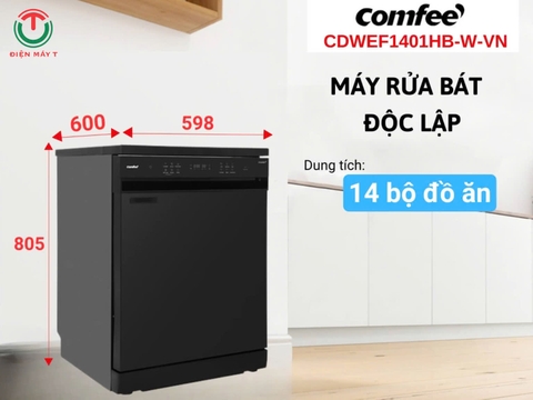 Máy rửa chén thông minh COMFEE CDWEF1401HB-W-VN