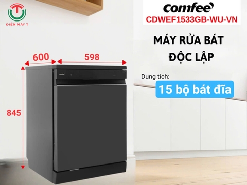 Máy rửa chén thông minh COMFEE CDWEF1533GB-WU-VN