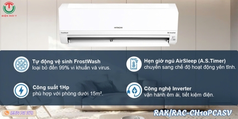 Máy lạnh Hitachi Inverter 1 HP RAK/RAC-CH10PCASV