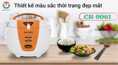 NỒI CƠM ĐIỆN CUCKOO CR-0661 DUNG TÍCH 1.8 LÍT (MÀU CAM)