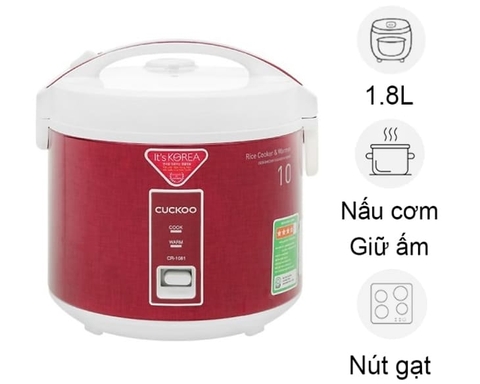 Nồi Cơm Điện Cơ Cuckoo CR-1081/RDWHVN – 1.8 Lít