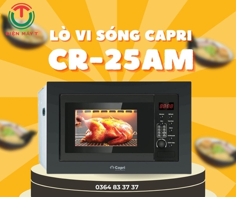 Lò vi sóng âm tủ có nướng CAPRI CR-25AM