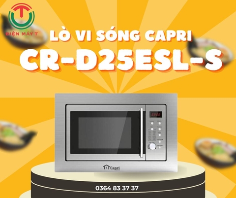 Lò vi sóng âm tủ có nướng Capri CR-D25ESL-S