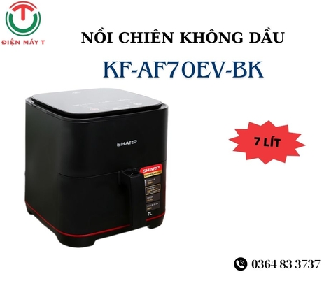 Nồi chiên không dầu Sharp KF-AF70EV-BK 7 lít