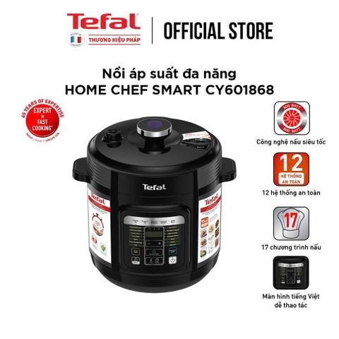 Nồi áp suất điện đa năng Tefal 6 lít CY601868 _ Hàng chính hãng