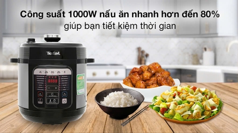 Nồi áp suất điện đa năng Tefal 6 lít CY601868 _ Hàng chính hãng