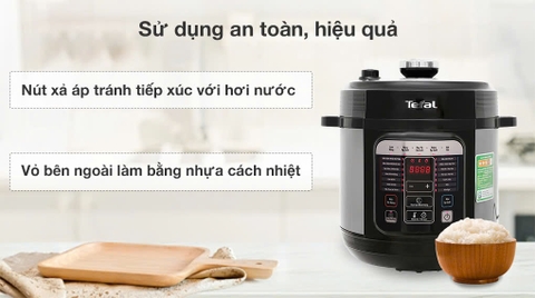 Nồi áp suất điện đa năng Tefal 6 lít CY601868 _ Hàng chính hãng
