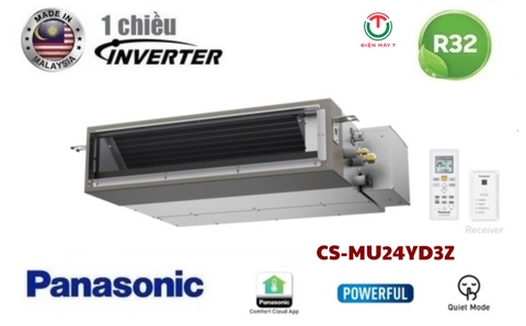 Dàn lạnh âm trần nối ống gió Multi Panasonic Inverter CS-MU24YD3Z (1 Chiều 20.500 BTU)