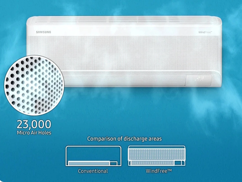 Điều hòa Samsung 1 chiều Bespoke AI WindFree 18.000 BTU AR60H18D1MWNSV