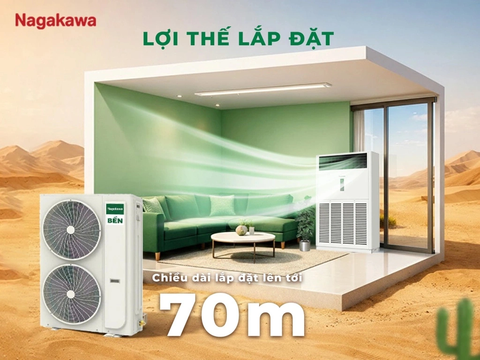 Điều hòa tủ đứng Nagakawa 1 chiều Inverter 100.000 BTU NIP-C100R2G85