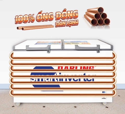 Tủ Đông Mát Darling Inverter 450 Lít DMF-4699WSI-2