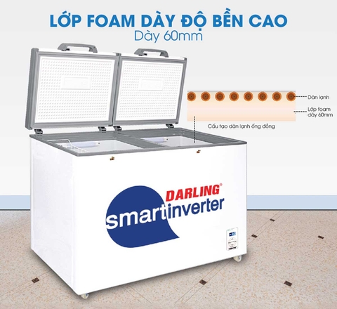 Tủ Đông Mát Darling Inverter 450 Lít DMF-4699WSI-2