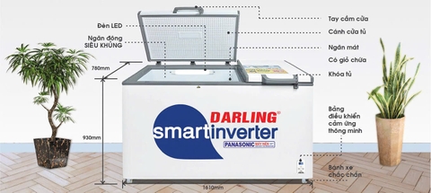 Tủ Đông Mát Darling Inverter 770 Lít DMF-7699WSI