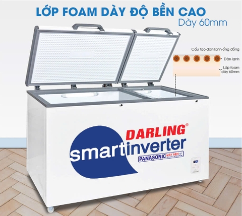 Tủ Đông Mát Darling Inverter 770 Lít DMF-7699WSI
