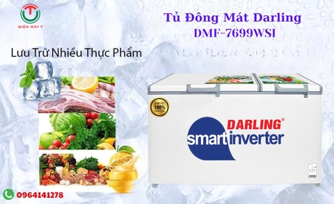 Tủ Đông Mát Darling Inverter 770 Lít DMF-7699WSI