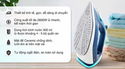 Bàn ủi hơi nước Philips DST3040 - 2600W