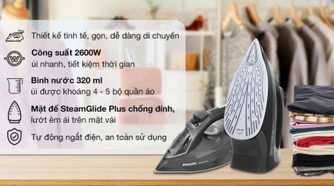 Bàn ủi hơi nước Philips DST5040 - 2600W